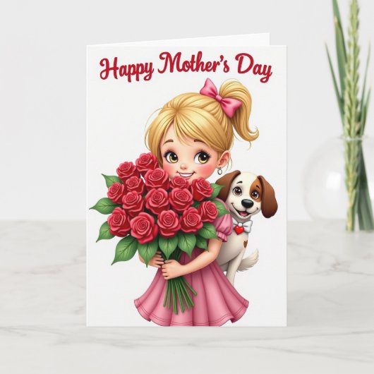 Carte Cadeau Fleur à Points (Devant)