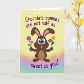 Carte Cadeau Fleur de Lapin Mignon (Fleur jaune)