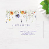 Carte cadeau fleur sauvage (Bureau)
