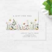 Carte cadeau Fleur sauvage d'été (Bureau)