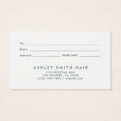 Carte cadeau Fleur sauvage dynamique (Dos)