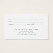 Carte cadeau Fleur sauvage élégant (Dos)