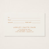 Carte-cadeau Fleur Sauvage Rustique (Dos)