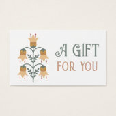 carte cadeau fleurs d'art populaire jaune (Devant)