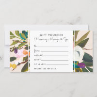 Carte cadeau florale Bliss Botanical | Crème