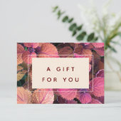 Carte cadeau florale personnalisable (Debout devant)