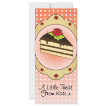 Carte Cadeau Gâteau Thé & Friandises avec Envelopp
