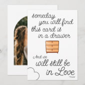 Carte cadeau Girlfriend pour sa carte d'amour anni (Devant / Derrière)