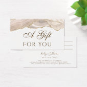 Carte cadeau Gold Agate ivoire (Bureau)