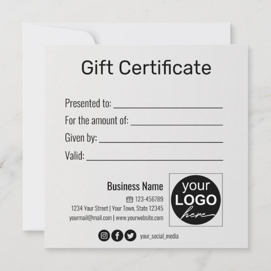 Carte cadeau Gold Bow Parties scintillant Snowflak (Dos)