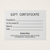 Carte cadeau Gold Christmas Ball Gold Snowflakes (Dos)