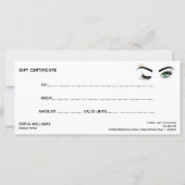 Carte cadeau Gold Maquillage Wink Oeil brun Beauté (Dos)