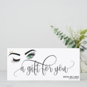 Carte cadeau Gold Maquillage Wink Oeil brun Beauté (Debout devant)