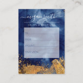 Carte cadeau Gold Watercolor Luxe Navy (Dos)