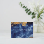 Carte cadeau Gold Watercolor Luxe Navy (Debout devant)