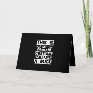 Carte Cadeau Halloween C'est Mon Costume D'Humain Je Sui