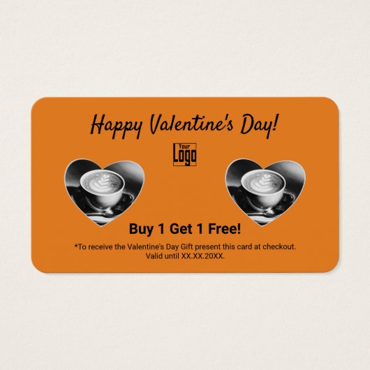 Carte cadeau Heureuse Sainte-Valentin (Devant)