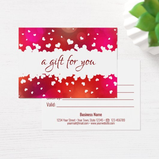 Carte cadeau Heureuse Sainte-Valentin Lovely Heart (Bureau)