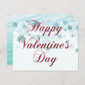 Carte cadeau Heureuse Sainte-Valentin plat 2024 (Devant / Derrière)