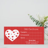 Carte cadeau Heureuse Sainte-Valentin Red White He (Debout devant)