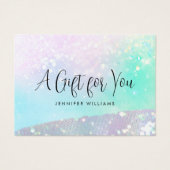 Carte cadeau Holo Parties scintillant Pastel Moder (Devant)