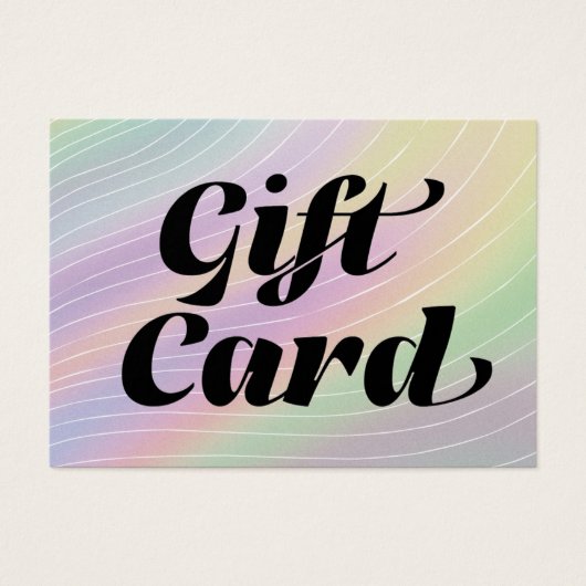 Carte cadeau Hologramme Esthétique de certificat t (Devant)