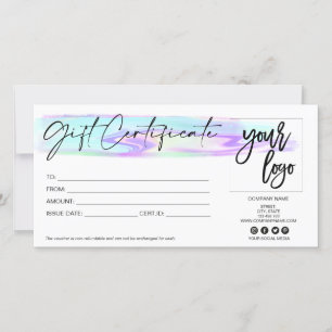 carte cadeau holographique iridescence ajouter le 