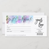 carte cadeau holographique iridescence ajouter le  (Devant)