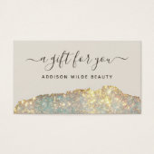 Carte cadeau Holographique Parties scintillant de (Devant)