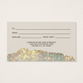 Carte cadeau Holographique Parties scintillant de (Dos)