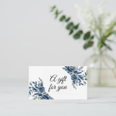 Carte cadeau Indigo blue watercolor (Debout devant)