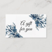 Carte cadeau Indigo blue watercolor (Devant)