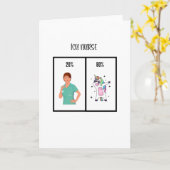 Carte Cadeau Infirmière de l'ICU pour les infirmières de (Fleur jaune)