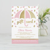 Carte Cadeau Invitation à un Mariage, Rose, Faux O (Debout devant)