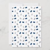 Carte-cadeau Invitation à une fête de douche en bl (Dos)