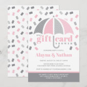 Carte-cadeau Invitation à une fête de douche en ro (Devant / Derrière)