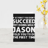 Carte Cadeau Jason Nom D Anniversaire Drôle Christ T Shi (Fleur jaune)