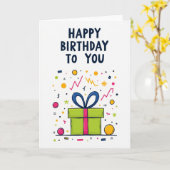 Carte Cadeau Joyeux Anniversaire (Fleur jaune)
