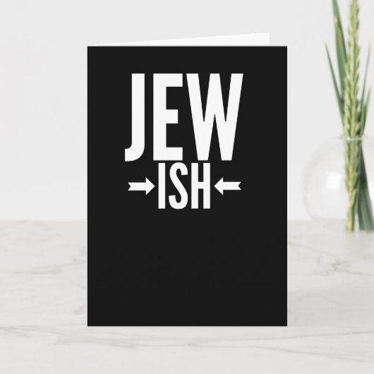 Carte Cadeau juif drôle pour Bat/Bar Mitzvah ou Hanukkah (Devant)