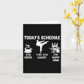 Carte Cadeau karaté - Graphique amusant pour K (Fleur jaune)