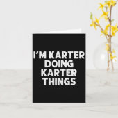 Carte Cadeau Karter Faisant des Choses de Nom Drôle Pers (Fleur jaune)