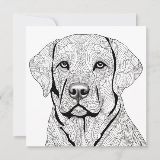 Carte cadeau Labrador Retriever (Devant)