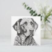 Carte cadeau Labrador Retriever (Debout devant)