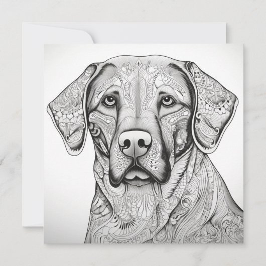 Carte cadeau Labrador Retriever (Devant)