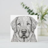 Carte cadeau Labrador Retriever (Debout devant)