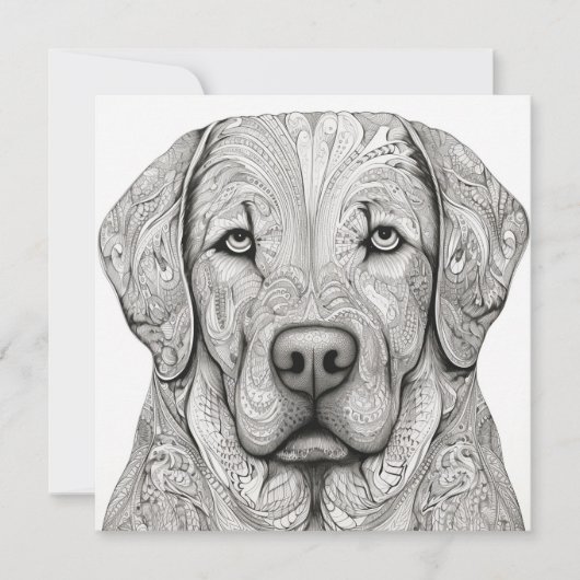 Carte cadeau Labrador Retriever (Devant)
