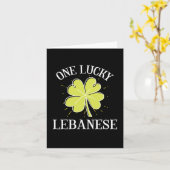 Carte Cadeau libanais chanceux de la Saint-Patrick (Fleur jaune)