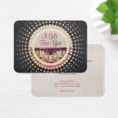 Carte cadeau Logo encadrée en or rustique Horizon (Bureau)