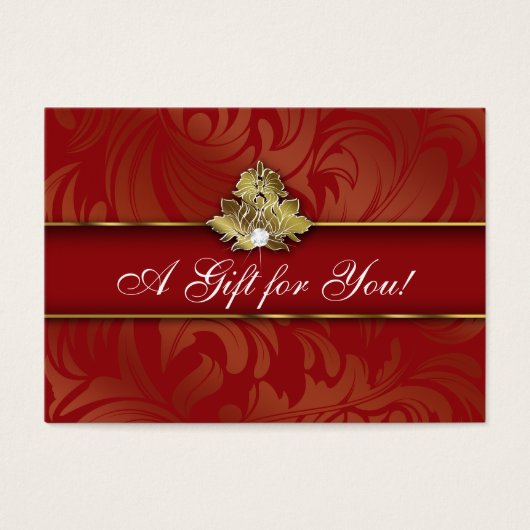 Carte cadeau Logo Xmas Elegance Bijoux Red Gold 2 (Devant)