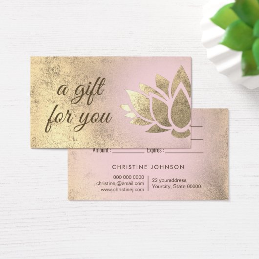 carte cadeau lotus (Bureau)